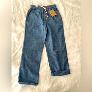 NWT Boden Chambray Pants size 7